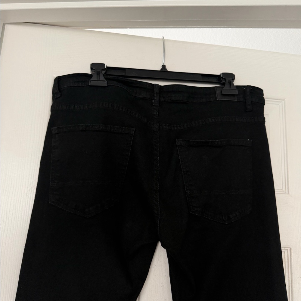 Truth Substance Stylish Black Skinny Jeans for Men 32/32 - Picture 12 of 16